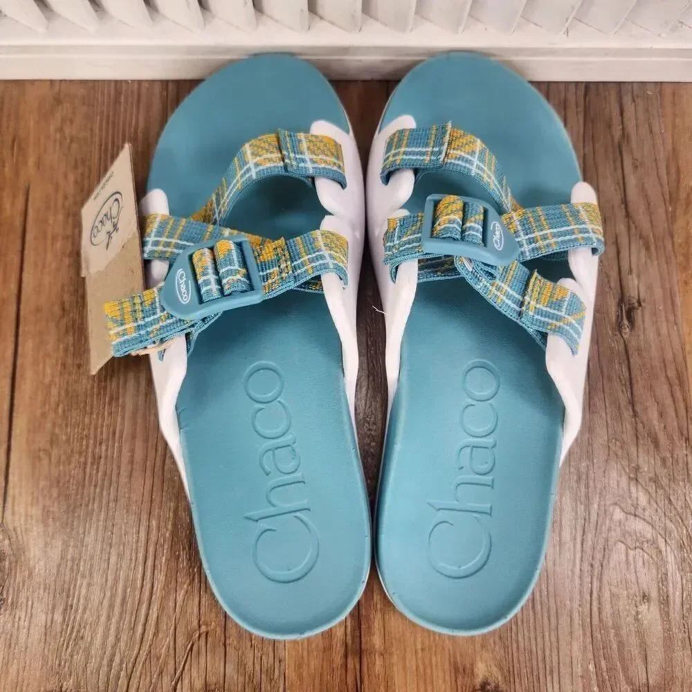 Chaco Chillos Sandals Kids Size 5 M Court Porcelain White Slip On Beach Comfort